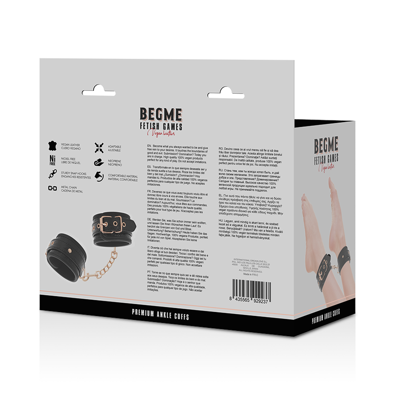 BEGME - CAVIGLIERE PREMIUM BLACK EDITION CON FODERA IN NEOPRENE