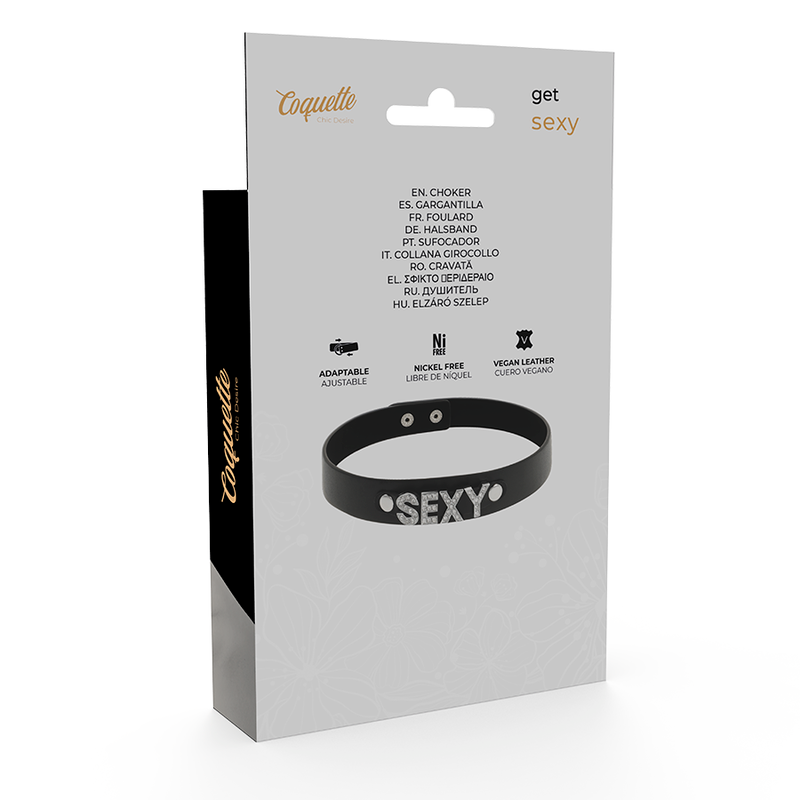 COQUETTE CHIC DESIRE - COLLANA SEXY IN PELLE VEGANA