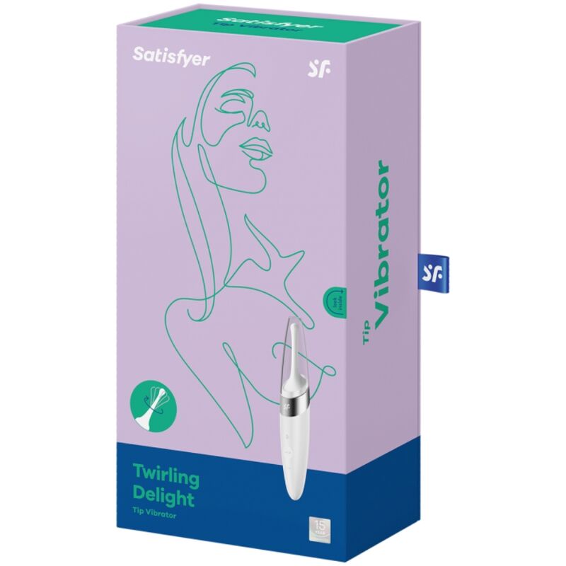 SATISFYER - VIBRATORE PER LA PUNTA DEL CLITORIDE ROTANTE BIANCO