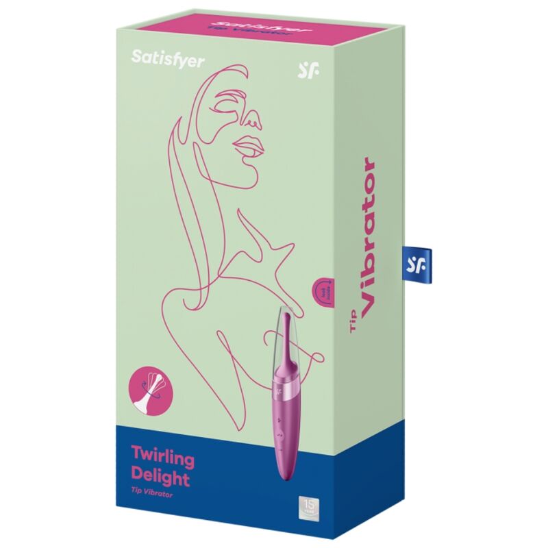 SATISFYER - VIBRATORE PER LA PUNTA DEL CLITORIDE ROTANTE VIOLA