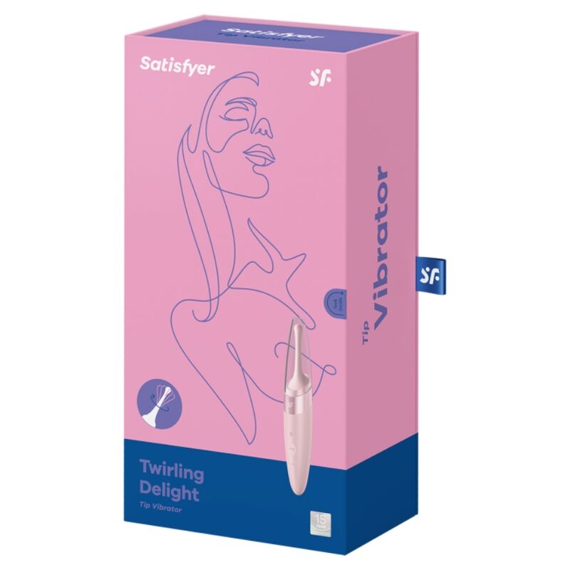 SATISFYER - VIBRATORE PER LA PUNTA DEL CLITORIDE ROTANTE ROSA