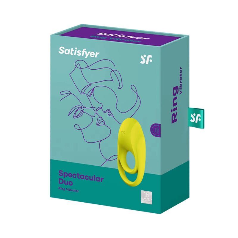 SATISFYER - SPETTACOLARE DUO RING VIBRATORE GIALLO