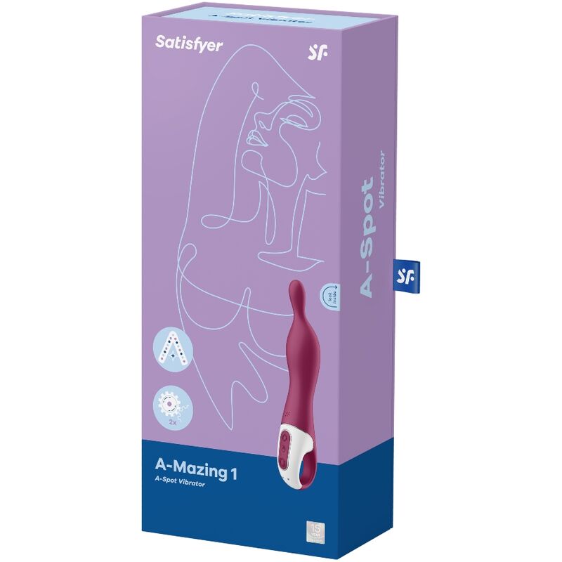 SATISFYER - INCREDIBILE VIBRATORE ASPOT 1 BERRY