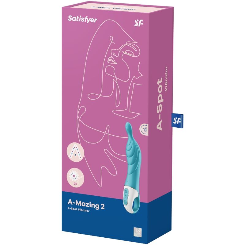SATISFYER - INCREDIBILE VIBRATORE ASPOT 2 TURCHESE