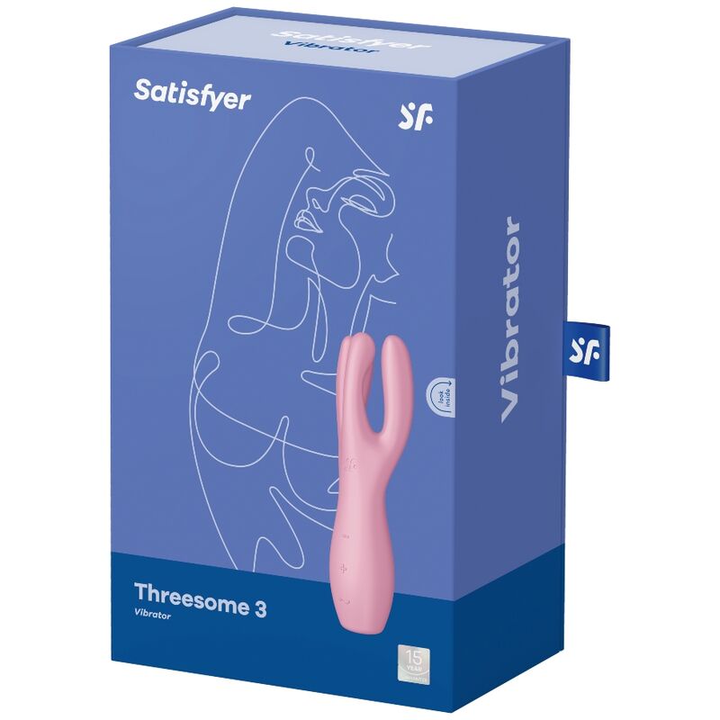 SATISFYER - VIBRATORE THREESOME 3 MENTA