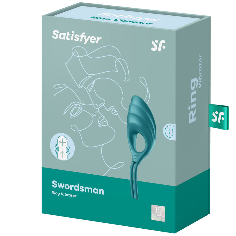SATISFYER - SWORDSMAN ANELLO VIBRATORE BLU