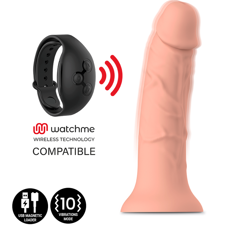 MITOLOGIA - ASHER ORIGINAL DILDO S - VIBRATORE COMPATIBILE CON LA TECNOLOGIA WIRELESS WATCHME