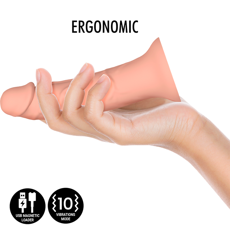 MITOLOGIA - ASHER ORIGINAL DILDO S - VIBRATORE COMPATIBILE CON LA TECNOLOGIA WIRELESS WATCHME