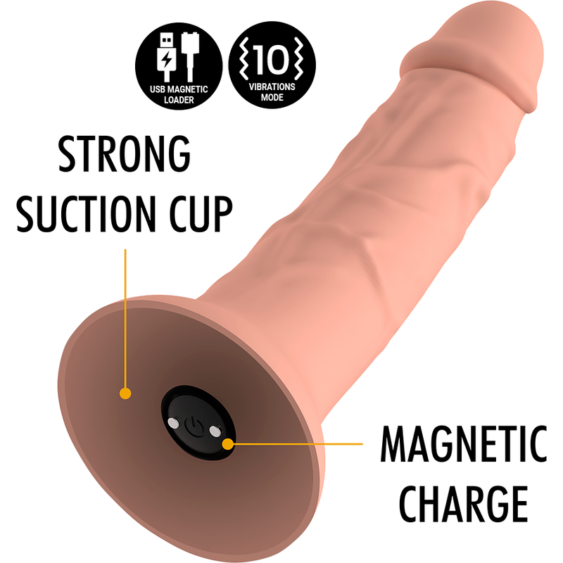 MITOLOGIA - ASHER ORIGINAL DILDO S - VIBRATORE COMPATIBILE CON LA TECNOLOGIA WIRELESS WATCHME