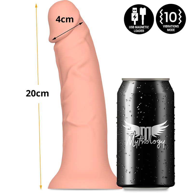 MITOLOGIA - ASHER ORIGINAL DILDO M - VIBRATORE COMPATIBILE CON LA TECNOLOGIA WIRELESS WATCHME