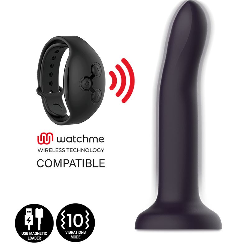 MYTHOLOGY DUMAN MYSTIC DILDO S - VIBRATORE WATCHME COMPATIBILE CON LA TECNOLOGIA WIRELESS