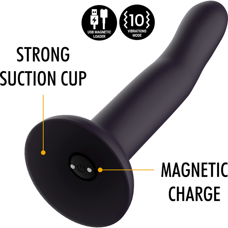 MYTHOLOGY DUMAN MYSTIC DILDO S - VIBRATORE WATCHME COMPATIBILE CON LA TECNOLOGIA WIRELESS