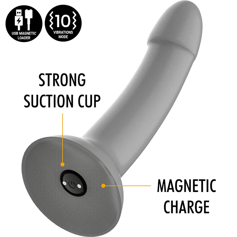 MITOLOGIA - RUNE MAJESTIC DILDO S - VIBRATORE WATCHME COMPATIBILE CON LA TECNOLOGIA WIRELESS