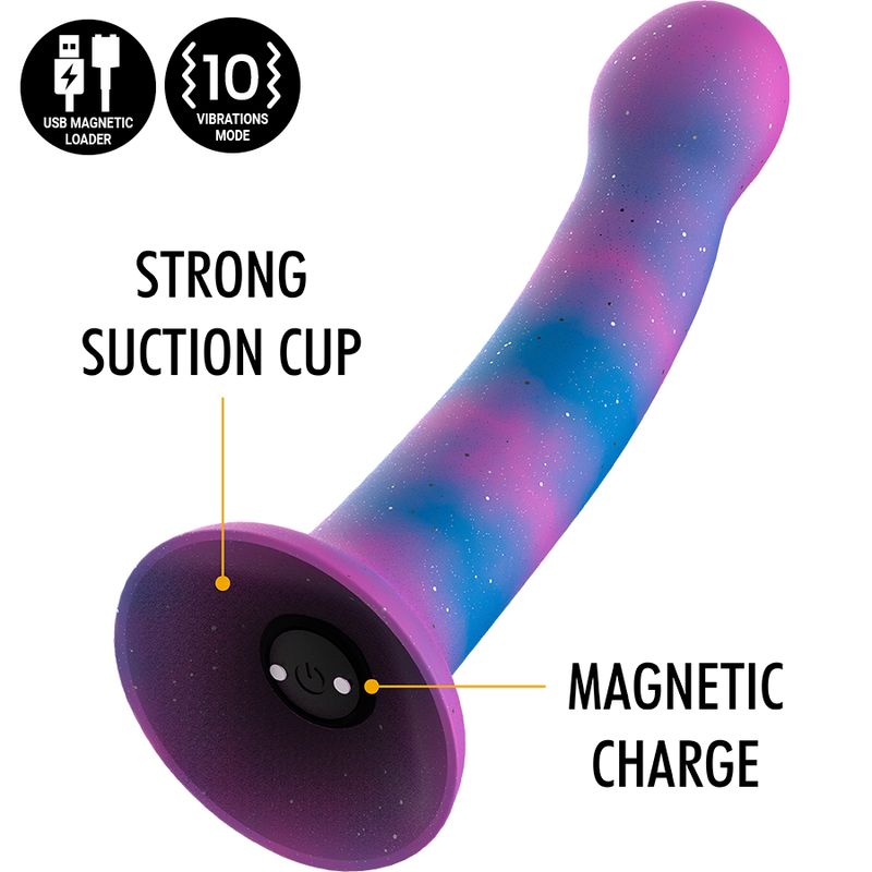 MITOLOGIA - DION GALACTIC DILDO S - VIBRATORE WATCHME COMPATIBILE CON LA TECNOLOGIA WIRELESS