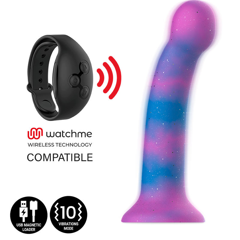 MITOLOGIA - DION GALACTIC DILDO S - VIBRATORE WATCHME COMPATIBILE CON LA TECNOLOGIA WIRELESS