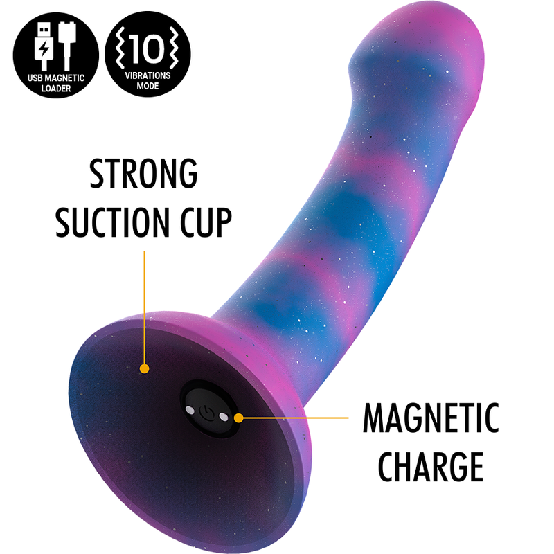 MITOLOGIA - DION GALACTIC DILDO M - VIBRATORE WATCHME COMPATIBILE CON LA TECNOLOGIA WIRELESS