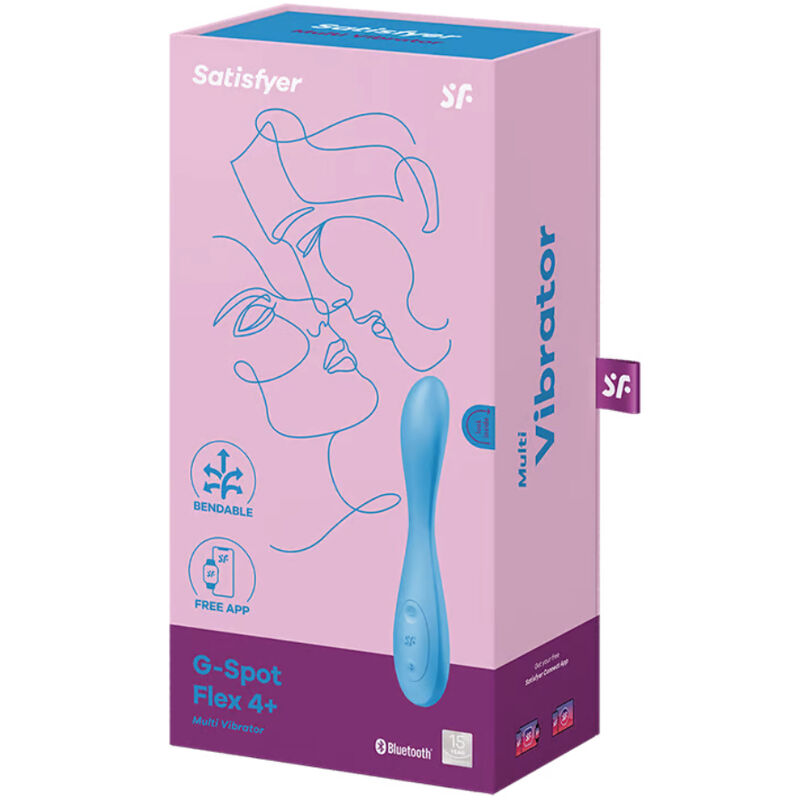 SATISFYER - G-SPOT FLEX 4+ MULTI VIBRATORE APP BLU