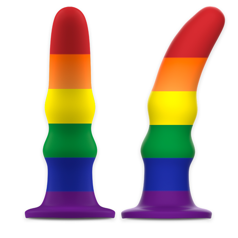 Dildo vibrante in silicone Kuno Pride 15,5 cm × 4 cm – MITOLOGIA