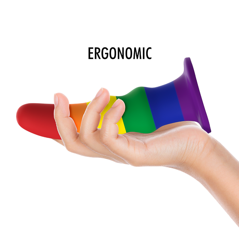 Dildo vibrante in silicone Kuno Pride 15,5 cm × 4 cm – MITOLOGIA