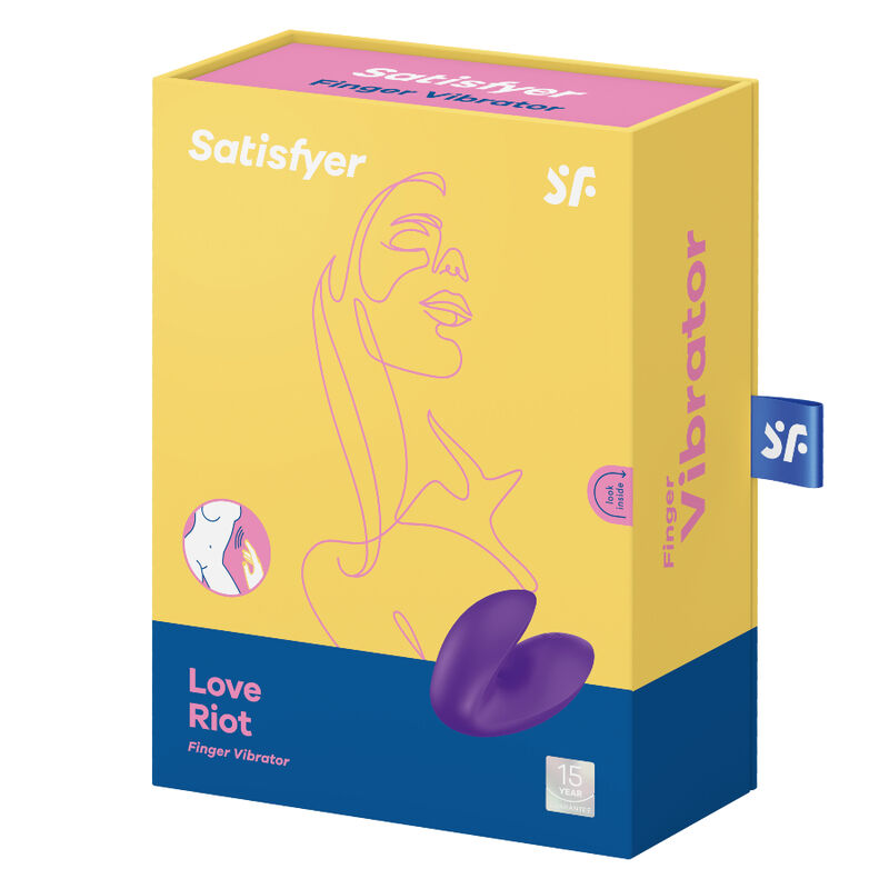 SATISFYER - VIBRATORE DA DITO LOVE RIOT ROSA