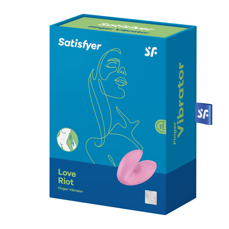 SATISFYER - VIBRATORE DA DITO LOVE RIOT ROSA