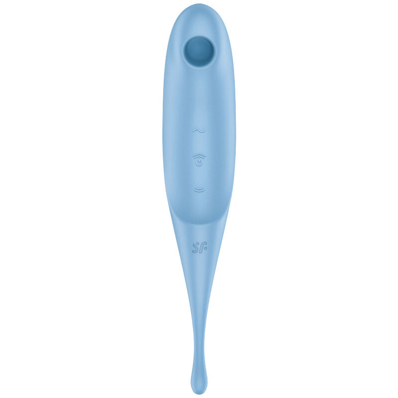 SATISFYER - TWIRLING PRO AIR PULSE STIMOLATORE E VIBRATORE BLU