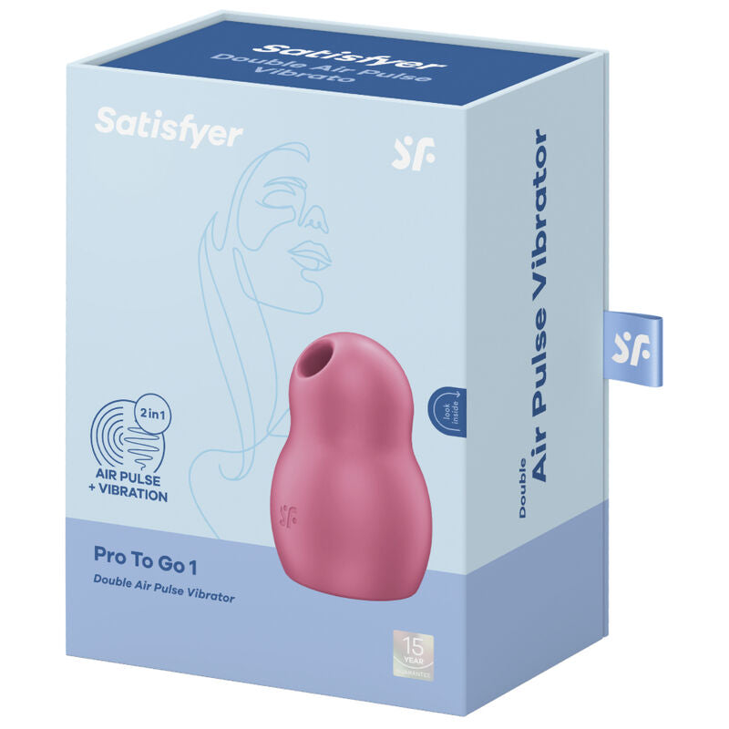 SATISFYER - PRO TO GO 1 DOPPIO STIMOLATORE E VIBRATORE A IMPULSI D'ARIA BLU