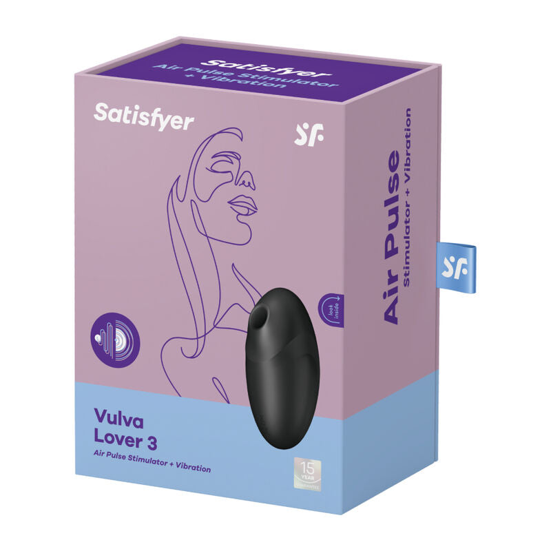 SATISFYER - VULVA LOVER 3 STIMOLATORE E VIBRATORE A IMPULSI D'ARIA ROSA