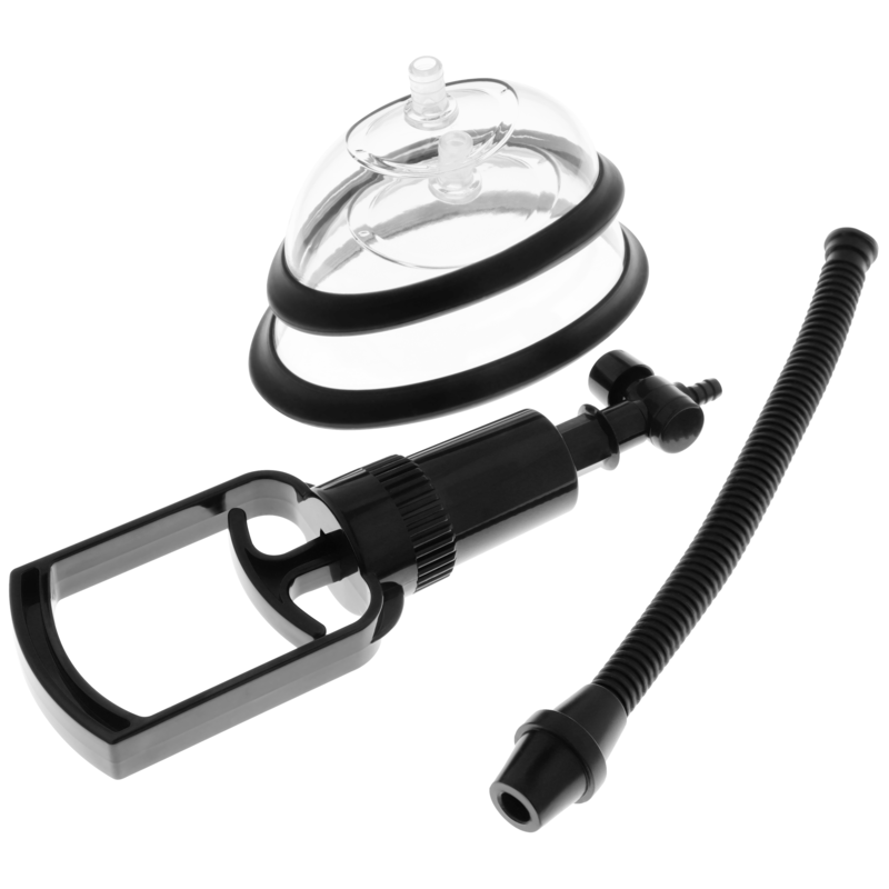 INTENSE - POMPA TIRAGRANATE MANUALE VAGINALE CON DUE COPPE INTERCAMBIABILI