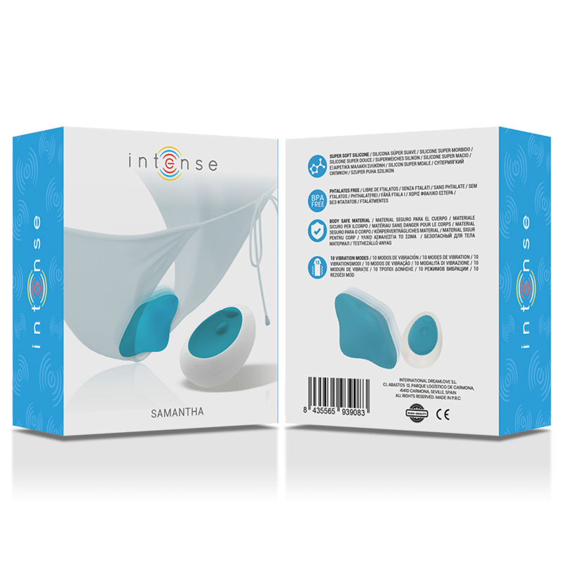 INTENSE - SAMANTHA PANTIE TELECOMANDO BLU
