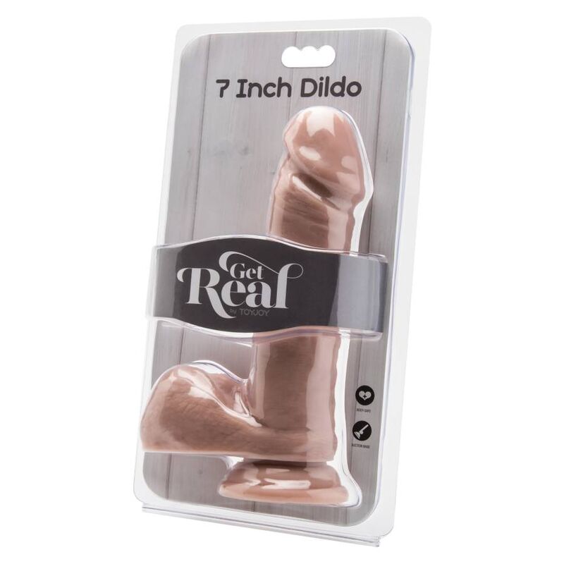 DIVENTA REALE - DILDO 18 CM CON PELLE E PALLE
