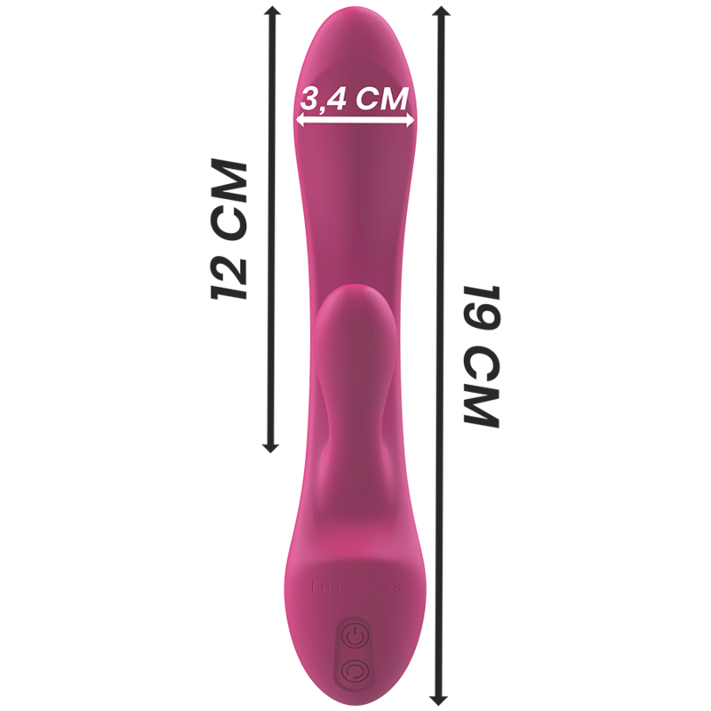 INTENSE - VIBRATORE CONIGLIO LUIGI SILICONE LIQUIDO ROSA