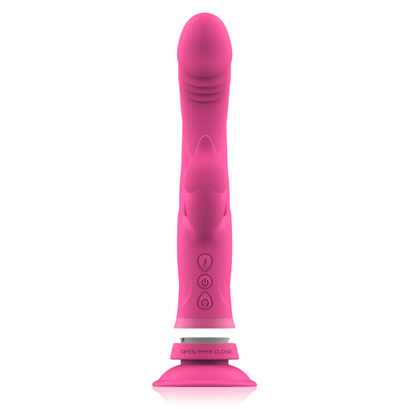 INTENSE - JULIO RABBIT VIBRATORE IN SILICONE ROSA