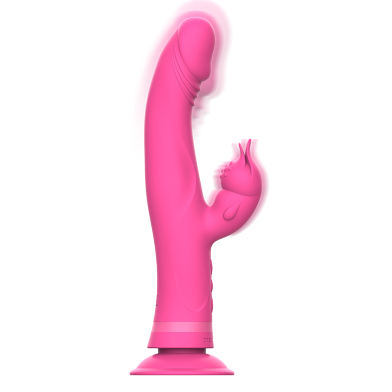 INTENSE - JULIO RABBIT VIBRATORE IN SILICONE ROSA