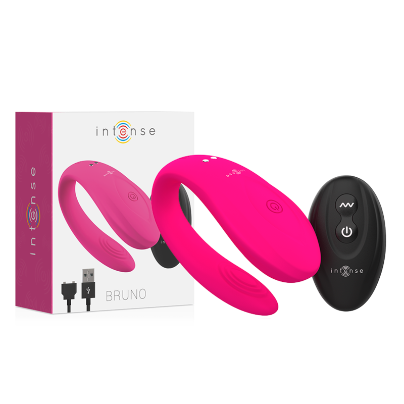 Vibratore per coppie Bruno Partner Double Pleasure - Rosa - INTENSO