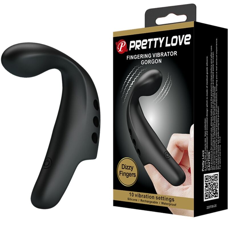 PRETTY LOVE - DITALE VIBRATORE BLACK GORGON