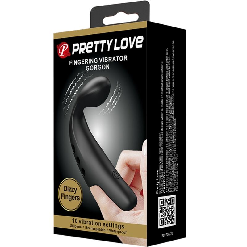 PRETTY LOVE - DITALE VIBRATORE BLACK GORGON