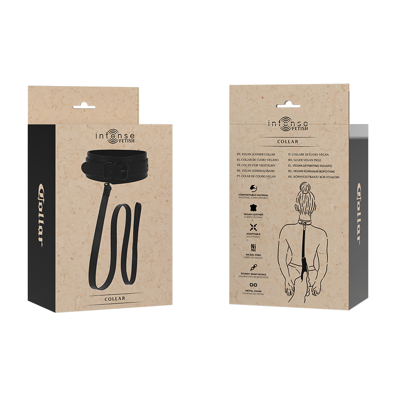 INTENSO - COLLARE IN PELLE VEGANA FETISH