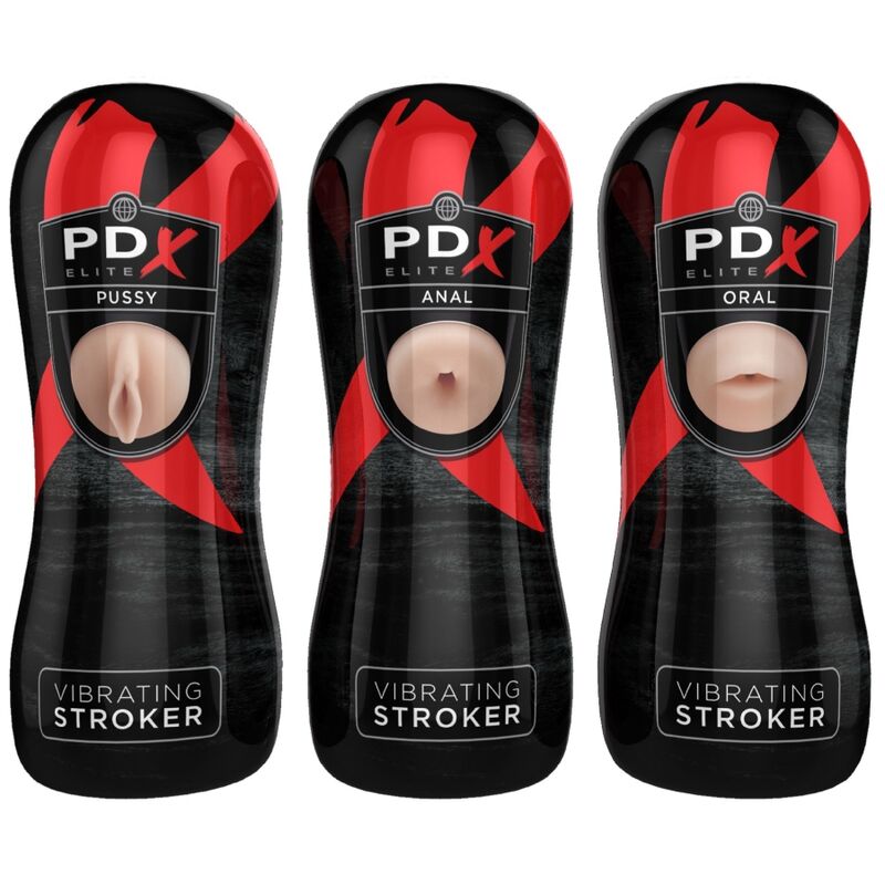 PDX ELITE - STROKER SET 12 UNITÀ: 6X VAGINA, 3X ANO, 3X BOCCA