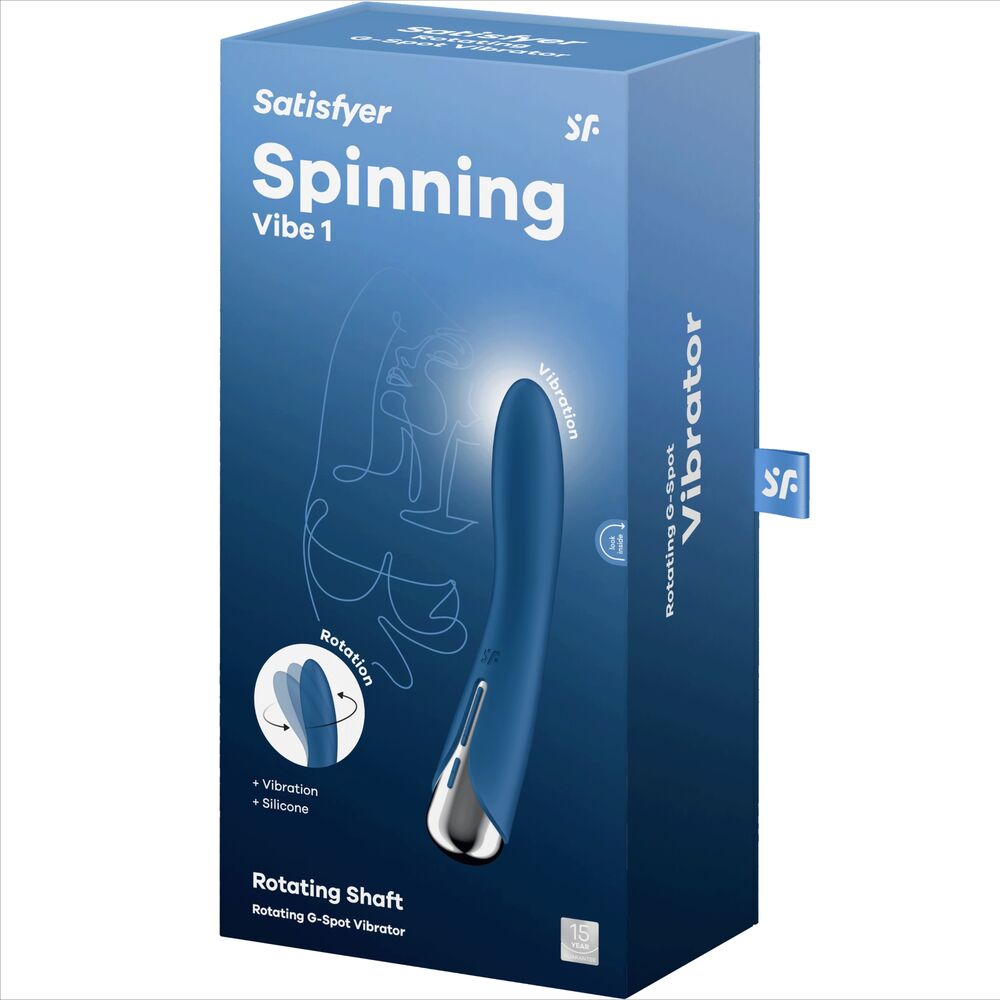 SATISFYER - VIBRATORE ROTANTE BLU SPINNING VIBE 1 G-SPOT
