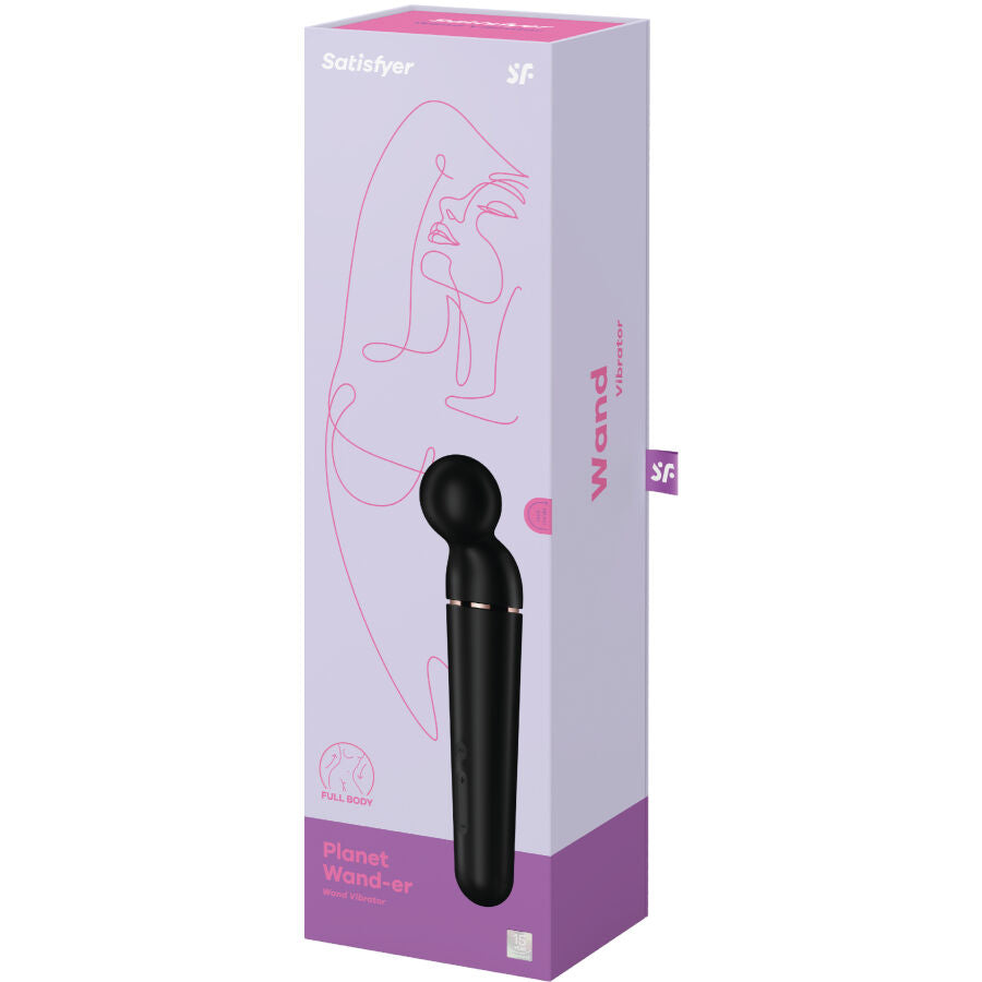 Planet Wand-er Blue - Massaggiatore a bacchetta XXL - 60 combinazioni di vibrazioni - Satisfyer