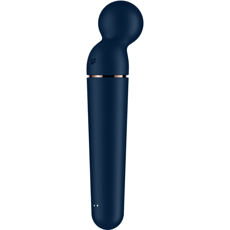 Planet Wand-er Blue - Massaggiatore a bacchetta XXL - 60 combinazioni di vibrazioni - Satisfyer