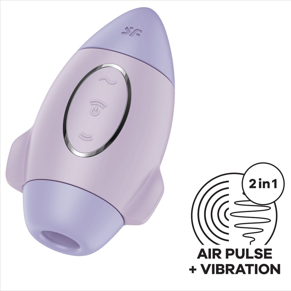 SATISFYER - MISSION CONTROL BLUE PICCOLO VIBRATORE A DOPPIO IMPULSO