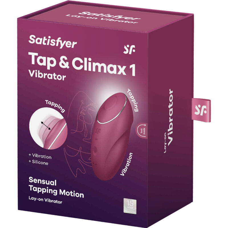 SATISFYER - TAP & CLIMAX 1 VIBRATORE DA APPOGGIO GRIGIO