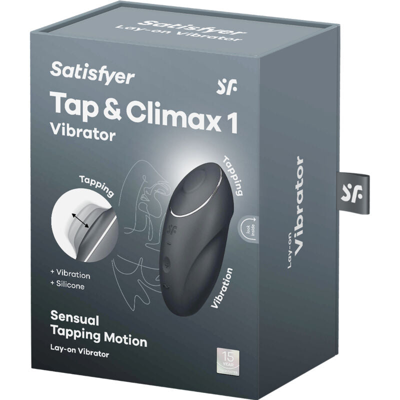 SATISFYER - TAP & CLIMAX 1 VIBRATORE DA APPOGGIO GRIGIO