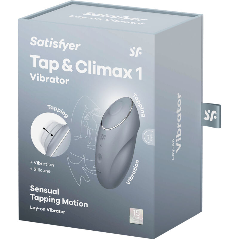 SATISFYER - TAP & CLIMAX 1 VIBRATORE DA APPOGGIO GRIGIO