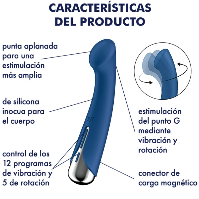 SATISFYER - VIBRATORE ROTANTE G-SPORT 1 BLU