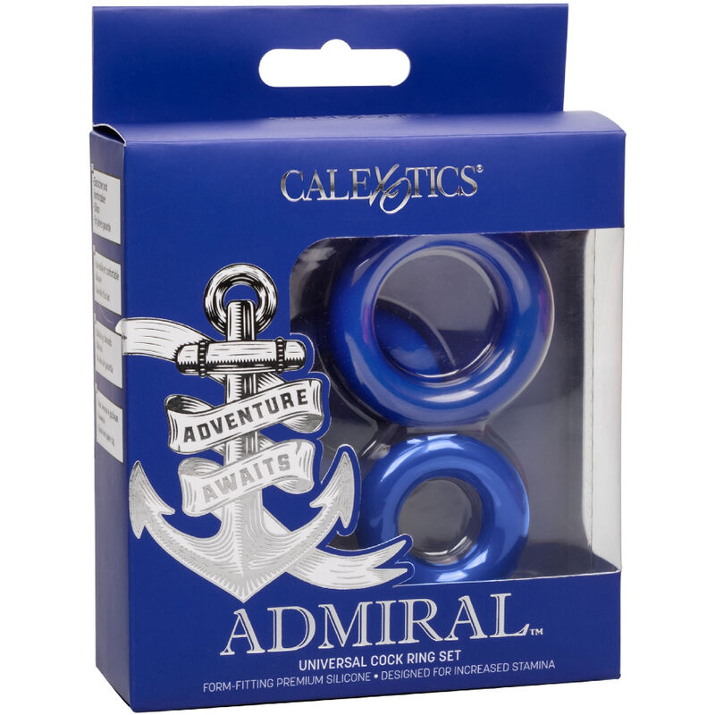 CALEXOTICS - SET DI ANELLI PER IL PENE ADMIRAL BLU