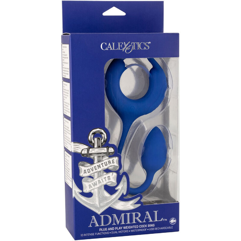 CALEXOTICS - ANELLO PER IL PENE ADMIRAL BLU CON PESI