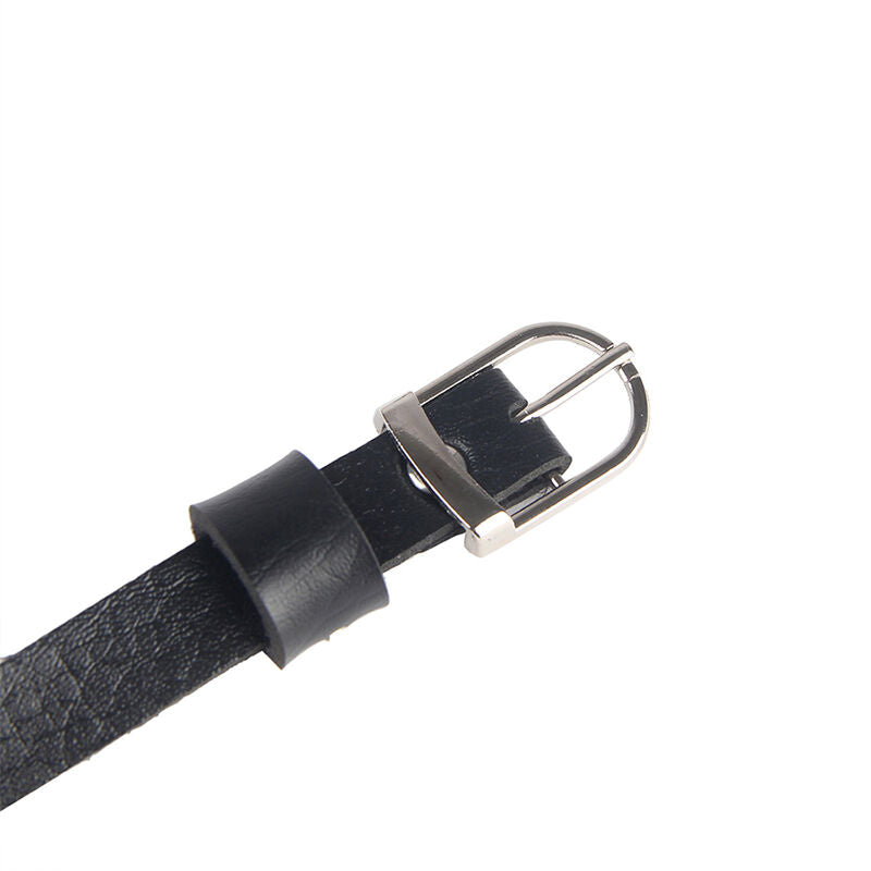 SUBBLIME - IMBRACATURA PER IL PETTO IN PELLE CON CATENE NERA TAGLIA UNICA